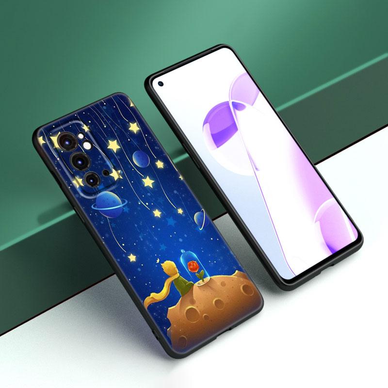 The Little Prince Black Silicone Phone Case For OnePlus 9 10 11 12 ACE 2V Pro 9RT 10T 10R Nord CE 2 3 Lite N10 N20 N30 5G