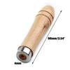 5pcs Wooden File Handle Replacement Strong Metal Collar For File Craft Tool 9cm Wood Rasp Woodworking Polishing Rust-Proof