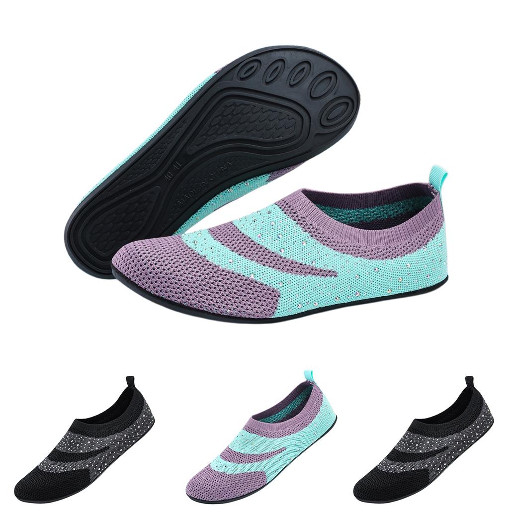 Women Water Shoes Slip On Quick Drying Breathable Mesh Upper Lightweight Outdoor Beach Hiking Aqua Socks