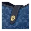 Coach Hadley 25 Classic Logo Denim And Leather Shoulder Bag Medium Women shoulder bag Indigo CDB98-IMTYV