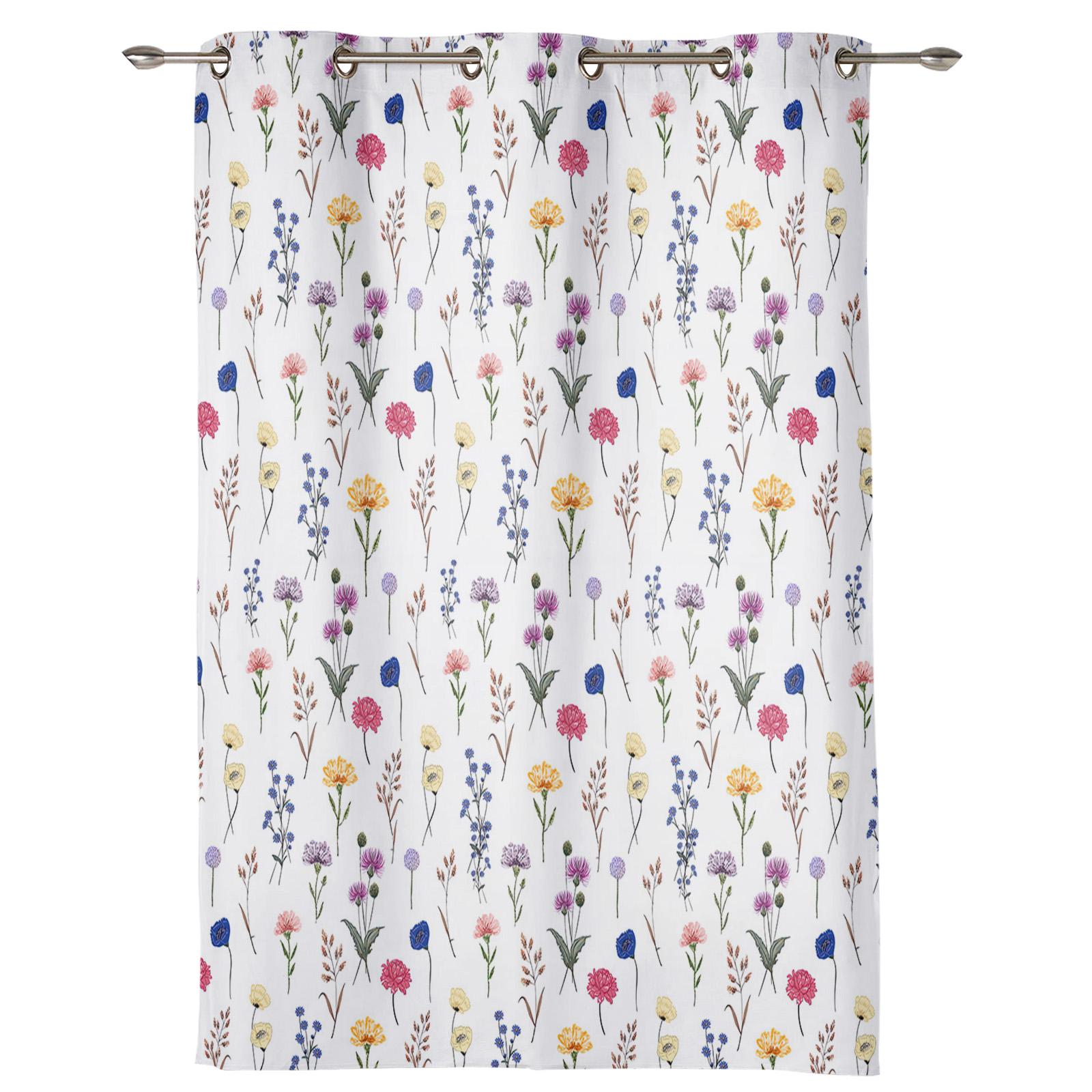 

Растение, дерево, цветок, бабочка, оконная занавеска для спальни, гостиной, оконные шторы, кухонные украшения, жалюзи, занавеска 135W x 60H(cm) x1