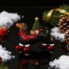 Lighted Dachshund Christmas Decoration Resin Dachshund Ornament with Scarf Boots Light-up Tree Cute Dachshund Figurine for Festive Holiday Table