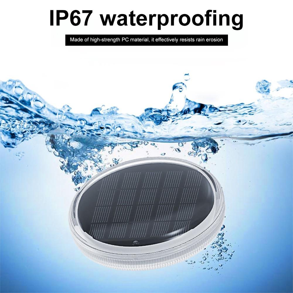 D5 Solar Floating Pool Lights Color Changing IP65 Waterproof Swimming Pool Lights With Remote 9 Lighting Modes Floating Light