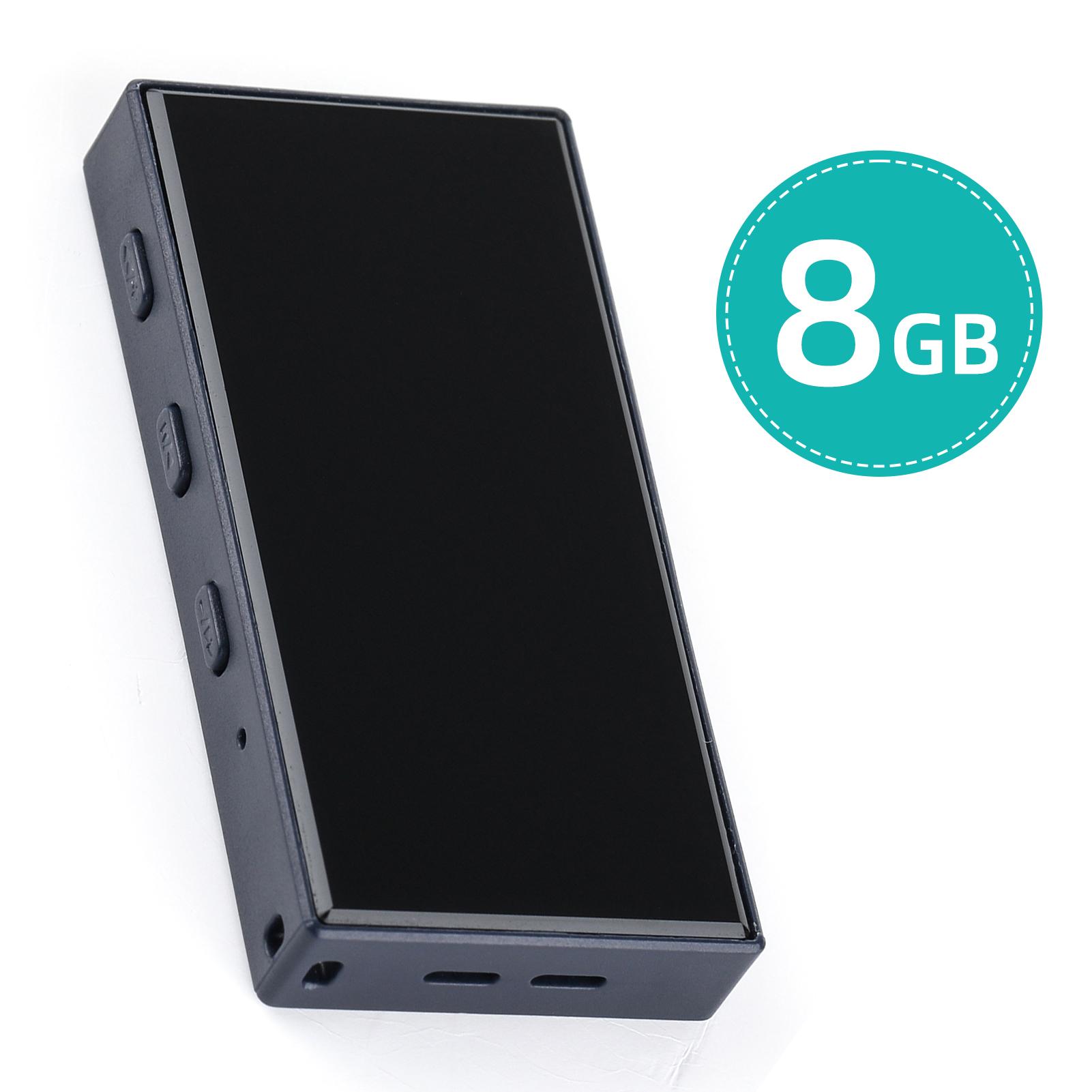 

Цифровий диктофон ємністю 16 ГБ, активований голосом o Запис із відтворенням Музичний плеєр MP3 72 години чорний