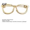 Shirts Accessory Alloy Glasses Brooch for Men Women, Eyeglasses Shape Lapel Suits Decorative Pin, Sweaters Pin