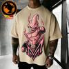 2026 Summer Dragon Ball Retro Pure Cotton Mens Tshirt Evil Magic Man Buo Oversized Casual Shirt Unisex Parentchild Suit