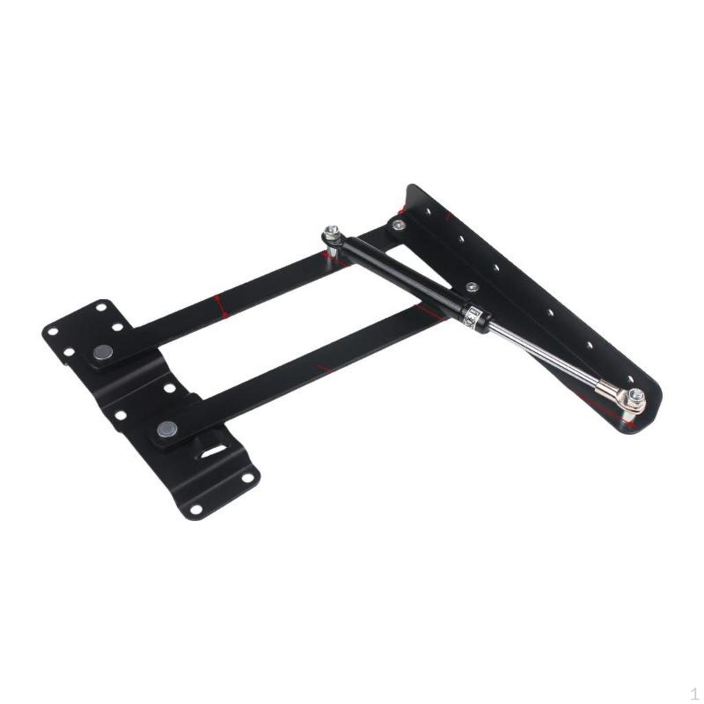 Hydraulic Damper Coffee Table Lifting Bracket, Folding Dining Hardware Spring Type 1.107kg