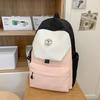 Niche Lightweight Casual Simple Fashionable Contrasting Versatile Schoolbag Junior High School College Backpack