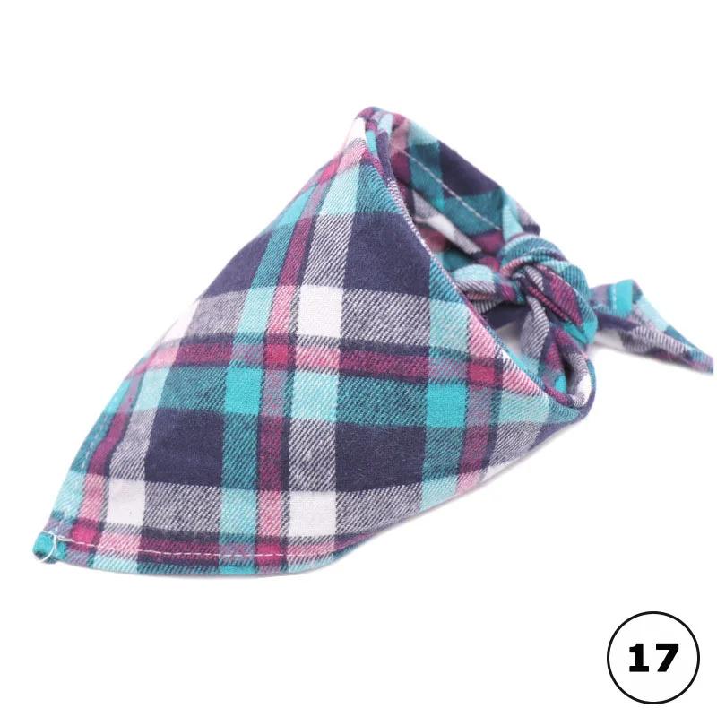 

Dog Scarf Bandanas Large Pet Bandana For Dog Cotton Plaid Washable Bow Tie Collar Cat Puppy Triangular Scarf Bib Dog Accessories