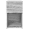 Bedside Cabinet Grey Sonoma 29 x 31.5 x 49 cm Engineered Wood