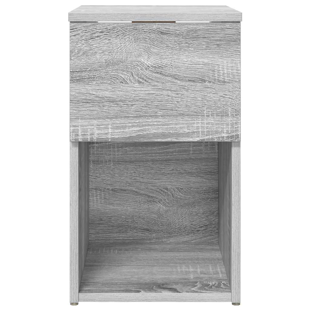 Bedside Cabinet Grey Sonoma 29 x 31.5 x 49 cm Engineered Wood