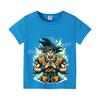 Dragons Ball Z T-shirt Goku Cartoon Anime Figures Short Sleeves Casual Kid Tee Y2K Round Neck Top Boy Summer Child Clothing Gift