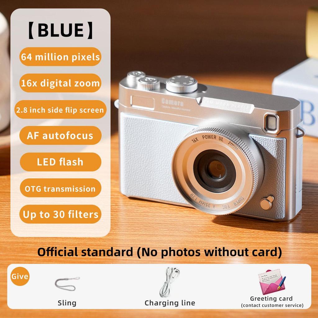 4K HD Retro Camcorder with Flip-out Screen for Students & Travelers