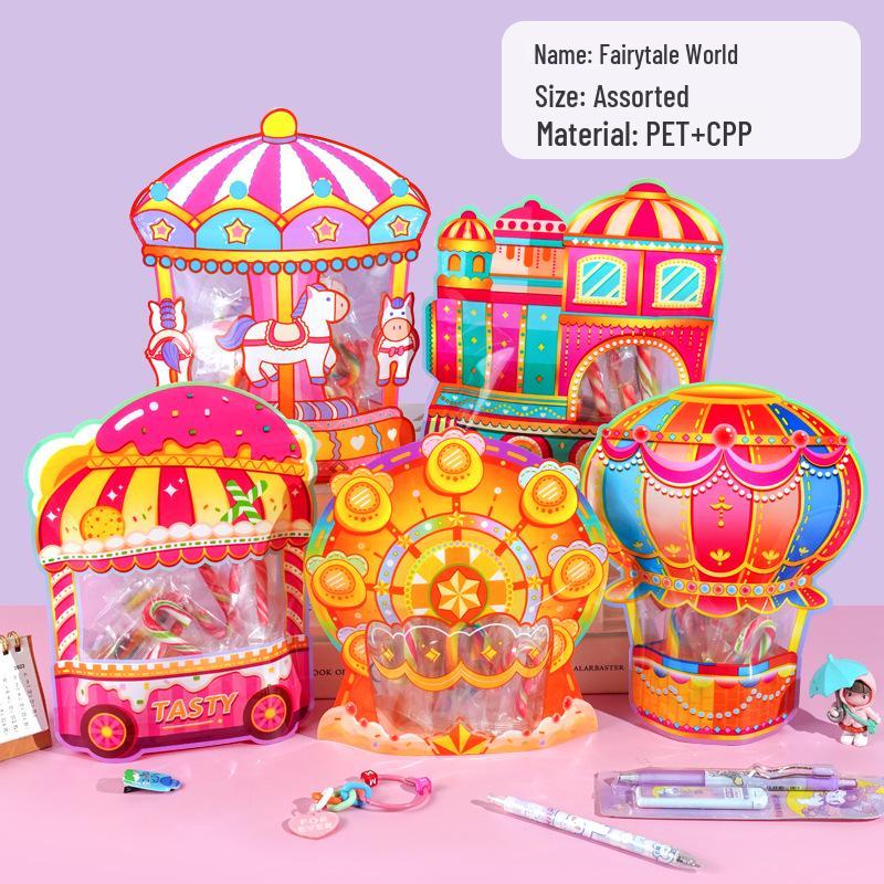 Children's Day Gift Bags - Cute Sealed Kindergarten Packaging for Cookies and Candy Souvenirs
