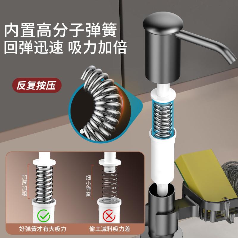 Soap Dispenser for Kitchen Sink, Kichen Sink Soap Dispenser,Extension Tube Kit, Under Sink Soap Dispenser Pump, No Need More Ref