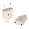 Hot Sale 2 Pin EU Plug Male Female Electronic Connector Socket Wiring Power Extension
