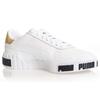 Puma Cali Bold Metallic Synthetic Leather Casual Slip Resistant Lightweight Breathable Low Top Skate Shoes Women sneaker White 371207-01