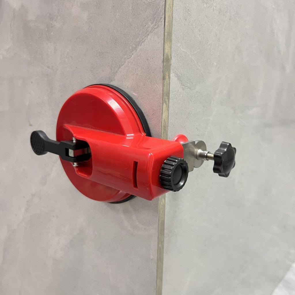 Saugheber für großformatige Fliesen mit Feststellschraube für 90°-Winkel und Spalteinstellung