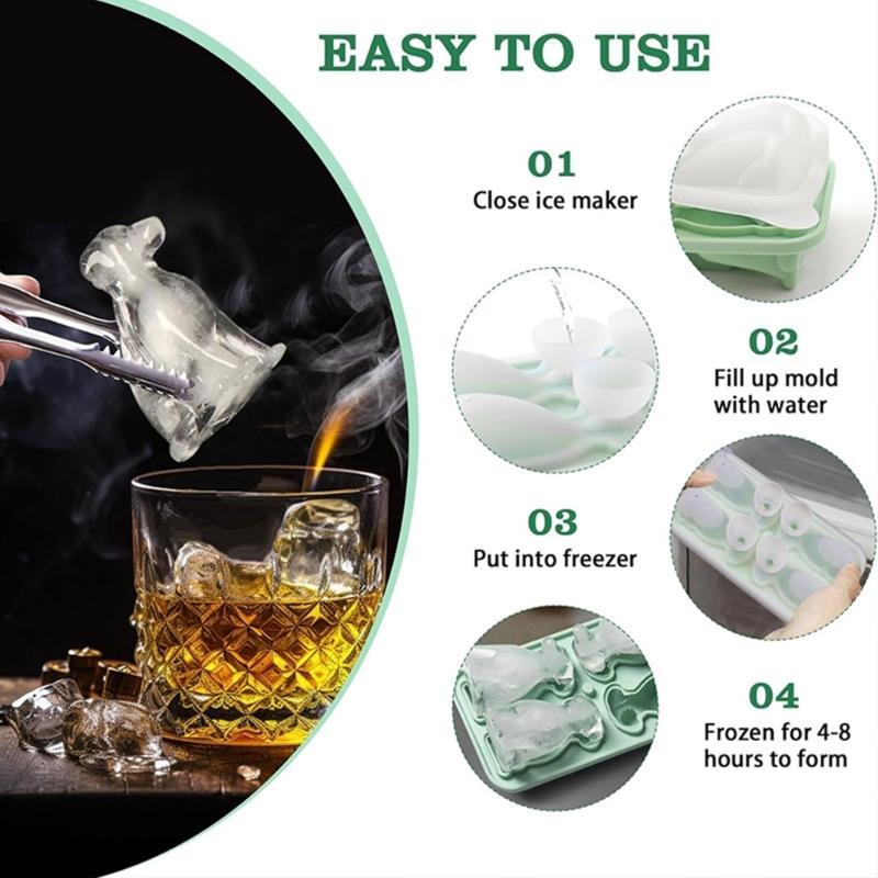 Labrador Eiswürfelform Niedliche Hundeform Schokoladen- und Keksform Tier-Thema Eiswürfelbehälter für DIY-Liebhaber Küchenwerkzeug