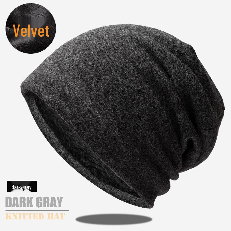 

Корейская мода Пуловер из плюша Вязаная шапка - Однотонная, Теплый дизайн без полей для осени и зимы One Size/Flexible