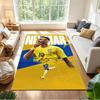 Brasilianischer Fußballspieler Teppich Design für Spielzimmer Eingangsbereich Flur Wohnzimmer Anti-Rutsch-Teppich Büros Dekorieren