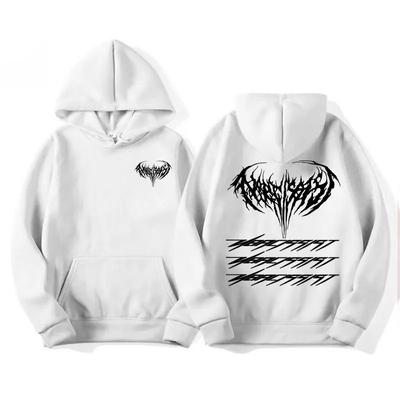 Reperis Narcizas Playboi Carti Grafiniai gobtuvai Moteriški Hip Hop Punk Vintažinis Hoodie Mados Negabaritinis megztinis megztinis