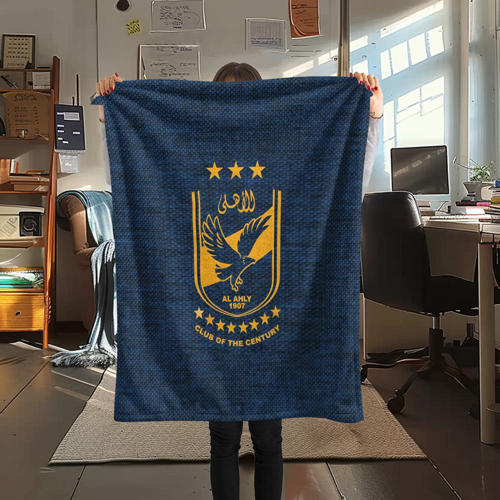Al Ahly Sporting Club Flannel Blanket, High quality Comfortable for All Seasons, Home Decor, Warmth and Comfort