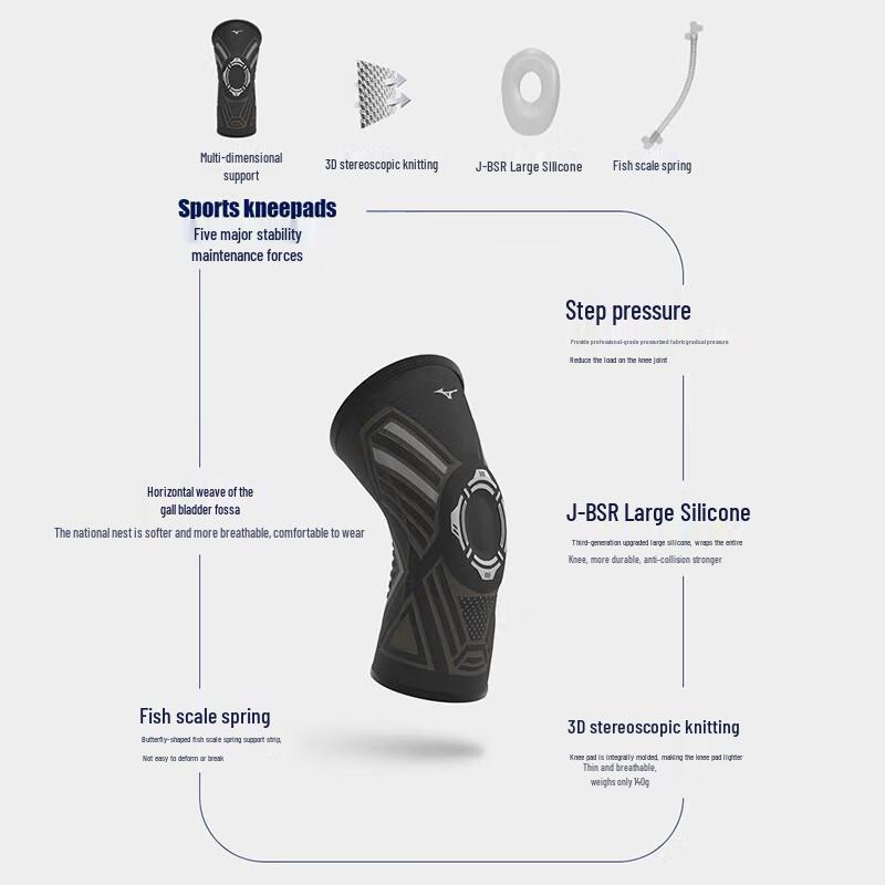 Mizuno Unisex Sports & Fitness Knee Support Brace C2CS1502