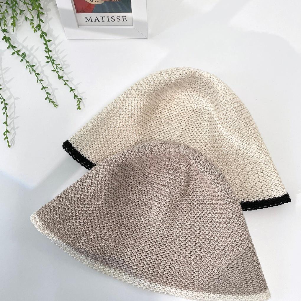 Women's and Men's Daily Linen Knitted Bucket Hat