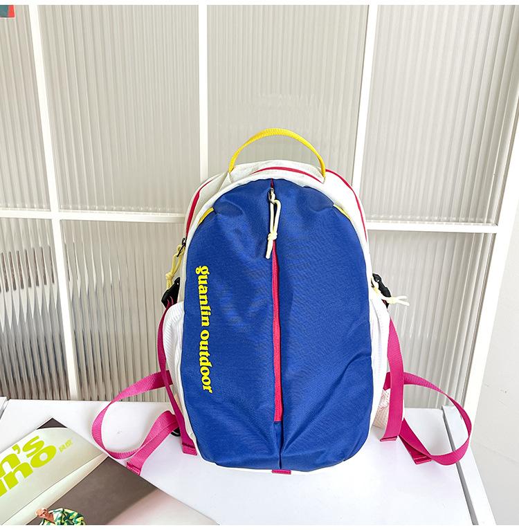 Schoolbag Japanese ins new high-value fresh contrasting backpack female students lightweight outdoor sports large-capacity backpack