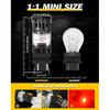 2pcs T25 3157 Canbus Led Car Lights P27W P27/7W Turbo Diode DC 12V Auto Car Light For VW Touran Passat B6 B7 B8 Caddy