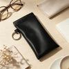 Hanging Glasses Storage Bag PU Leather Sunglasses Protective Cover  Eyewear Accessories