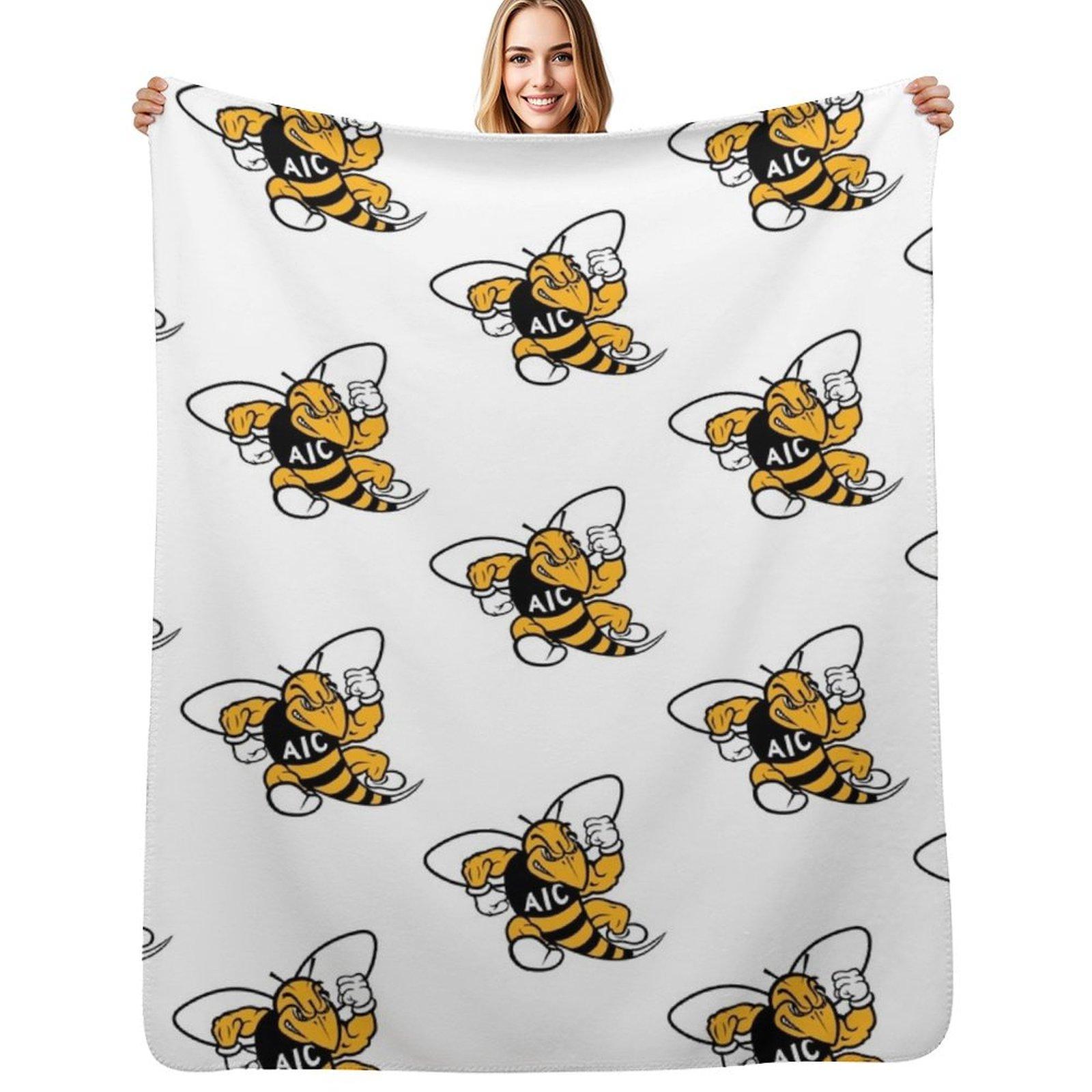 The Randolph Macon Iconic Throw Blanket Spring Fall Cozy Throw Blanket for Couch 75x100cm