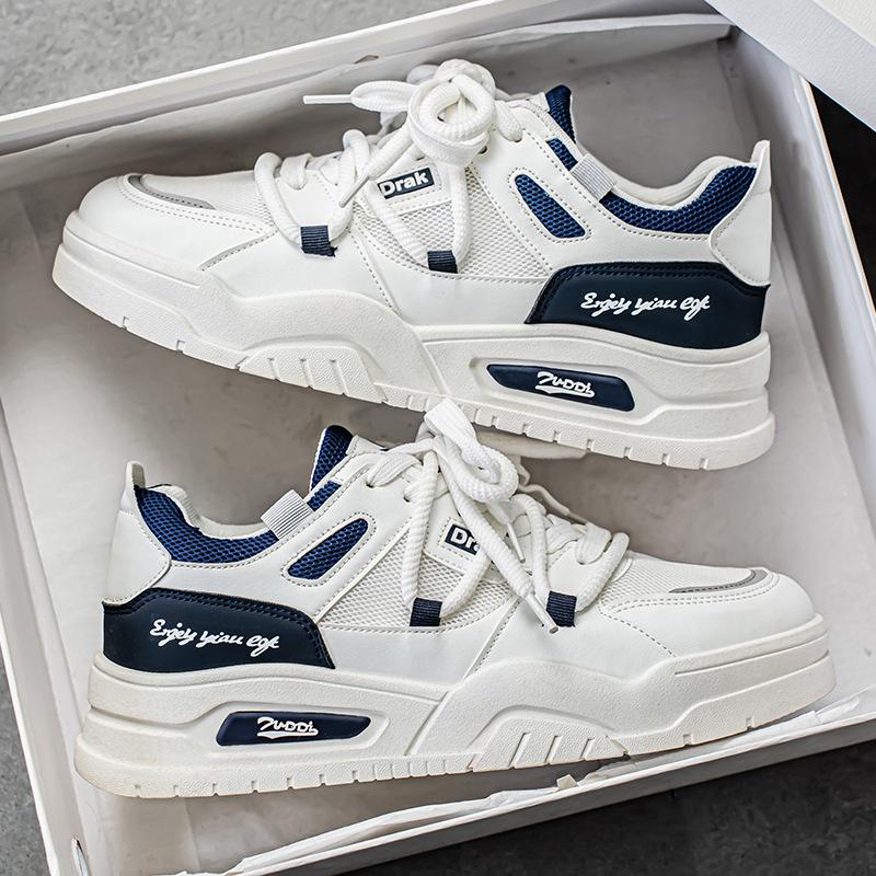 

New Style of Men s Shoes for Summer, Breathable Small White Shoes for Men s Trendy and Versatile Low Top Sports Shoes Casual Board Shoes Trendy Shoes 44