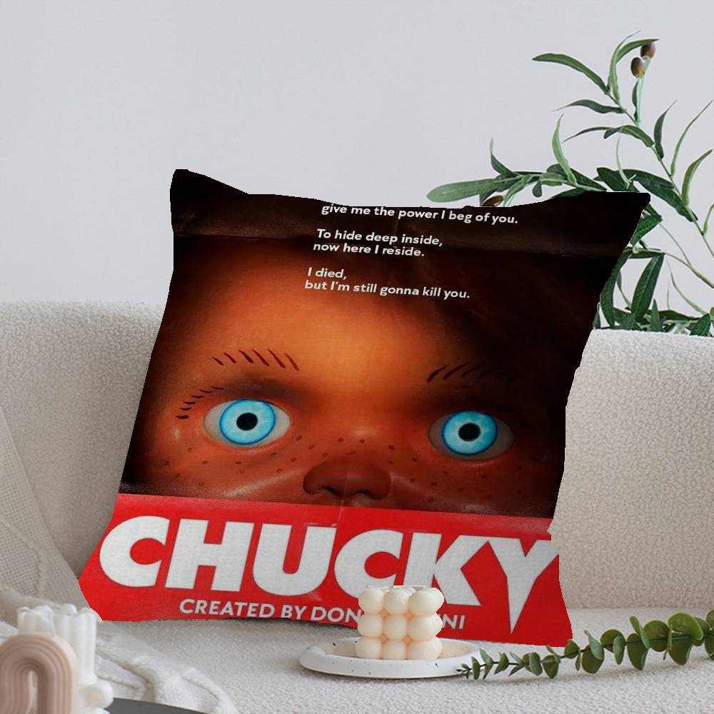CChucky Horrorfilm Kissen Geschenk Heim Büro Dekoration Schlafzimmer Sofa Auto Kissenbezug Hülle x