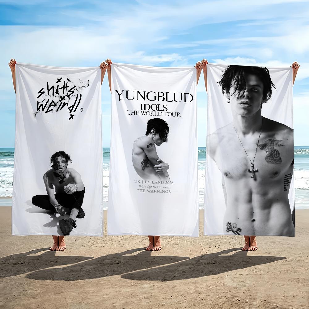 Singer YUNGBLUD Towel Bleach Shower Bath Travel Lightweight Skin Friendly for Pool Camping Cruise Summer