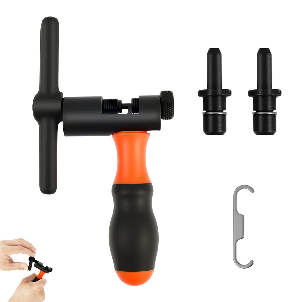 Bicycle Chain Pin Remover Carbon Steel Bicycle Chain Breaker Set Portable Bike Link Breaker Splitter Repair Tools for Road Bike
