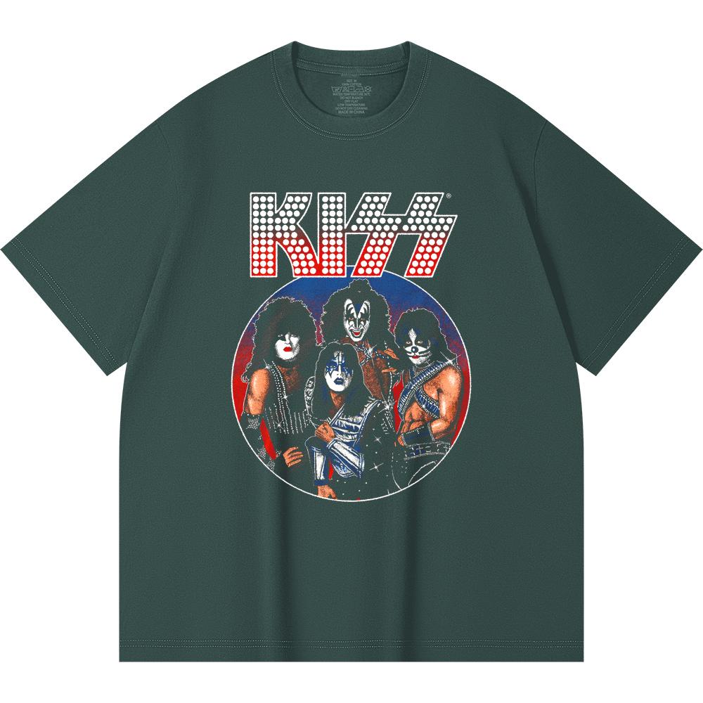 230 Gsm 100% Cotton Heavy Metal T-Shirt  Rock Band Popular Music Print Unisex Heavy Cotton T Shirt