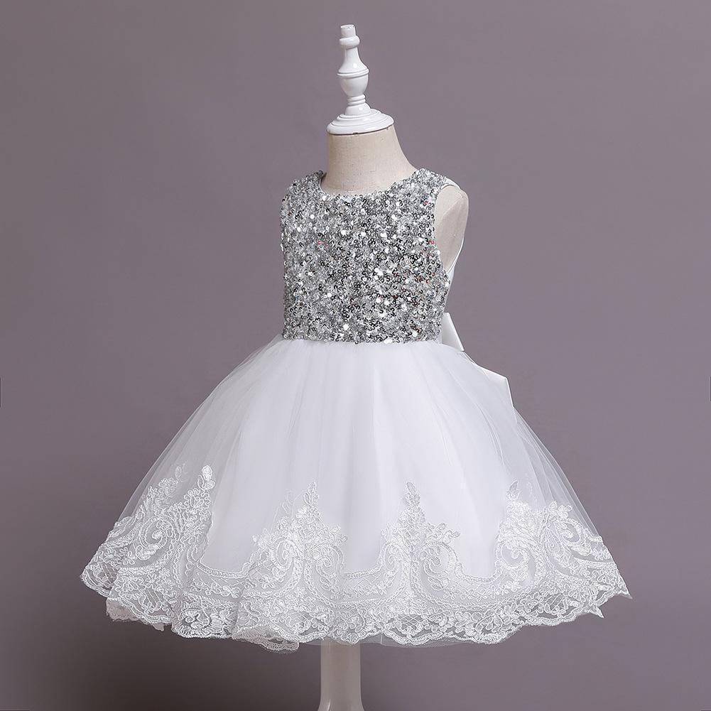 Children's Clothing Girls Sequined Princess Dress Gifts Sparkling Kids Birthday Dress Elegant Soft Party Dress Ball Gown for Girls