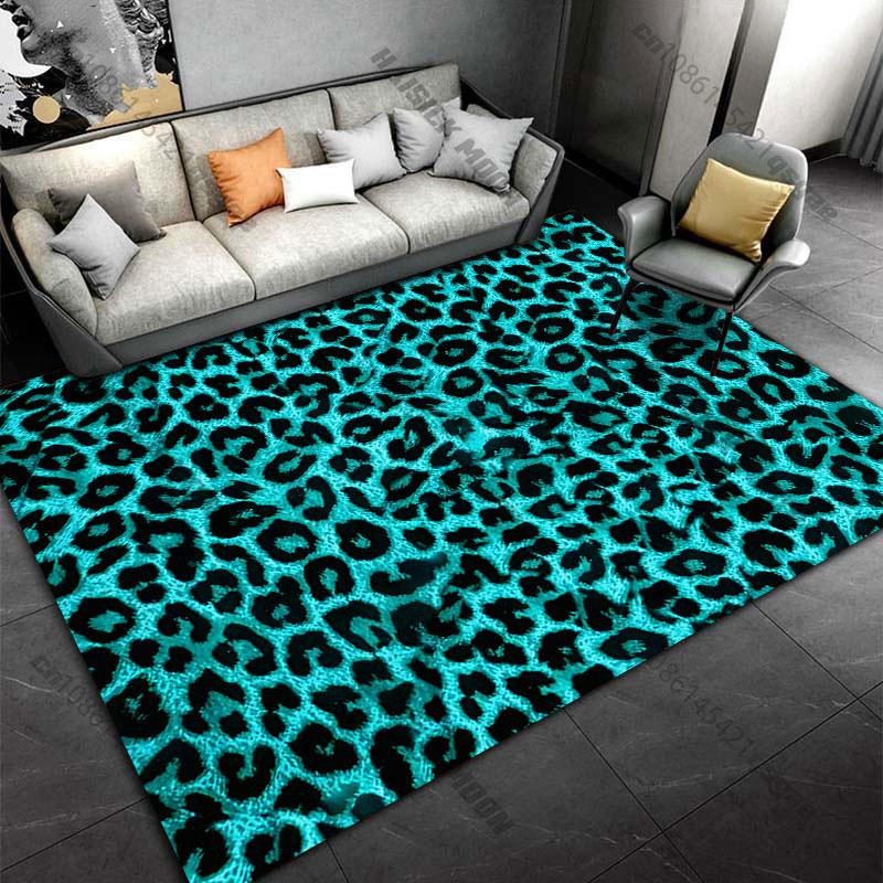 Pink Leopard Patterncarpet Yoga Living Room Room Decor Children's Crawling Mat Doormat Area Rug Games Floor Mat