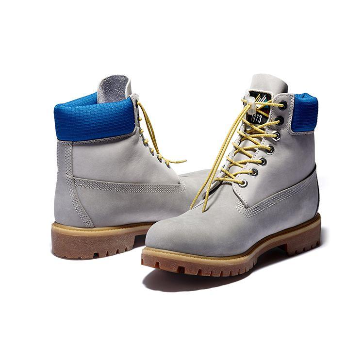 Timberland Premium High-Top Work Outdoor Boots Men Boots Medium-Gray A2N9PD52
