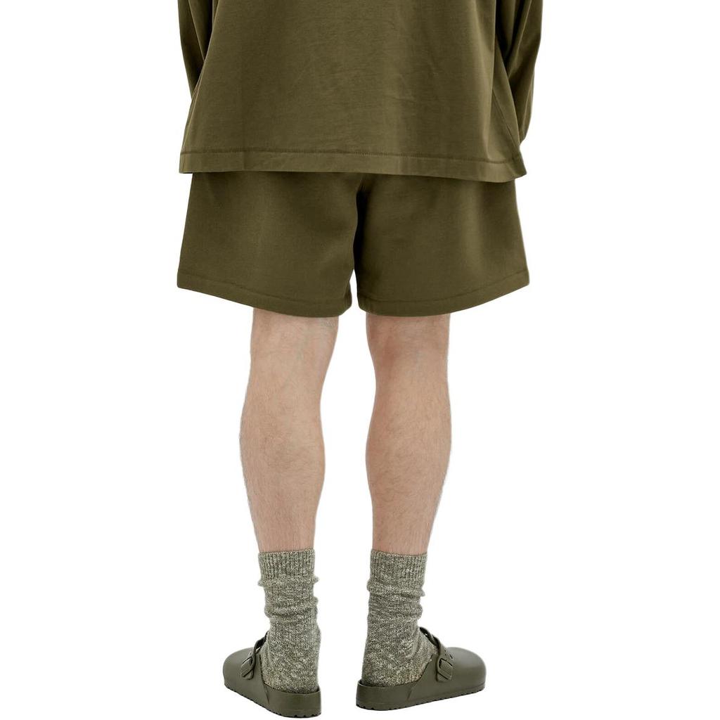 Fear of God Essentials Calção de Futebol em Fleece Masculino Militar Verde 160BT242005F