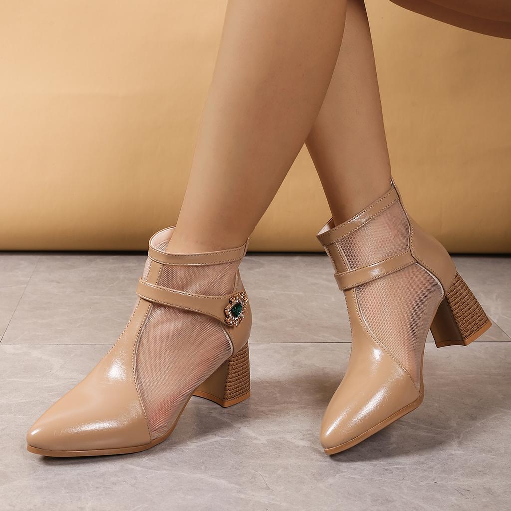 Fashion Women Sandals 2025 New Summer Shoes for Women Pointed Toe High Heels Designer Sandals Ladies Platform Sexy Party Heels Sandals
