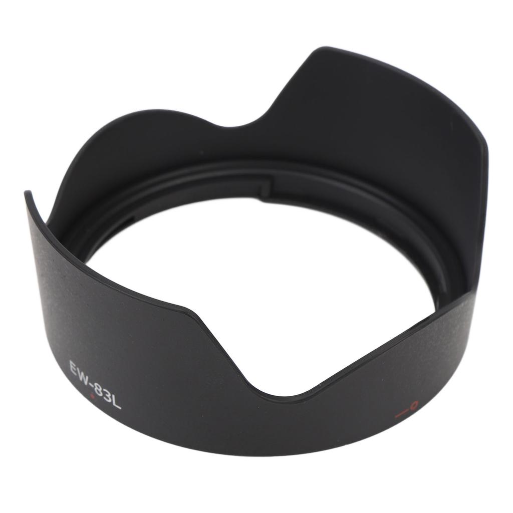 EW 83L Camera Lens Hood ABS Lens Hood Shade with 77mm Lens Cap for EF 24 to 70mm F/4.0L USM Standard Zoom Lens