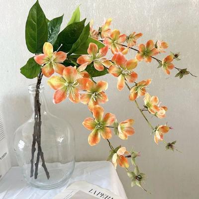 Artificial Jasmine Flowers Realistic Faux Silk Flower Bouquet with Long Stem for Shop
