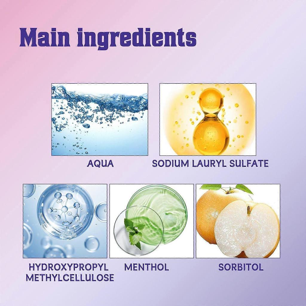 Lila Zahnpasta Zahnpflege Mundpflege Zahnfleischpflege Zahnpasta 30ml