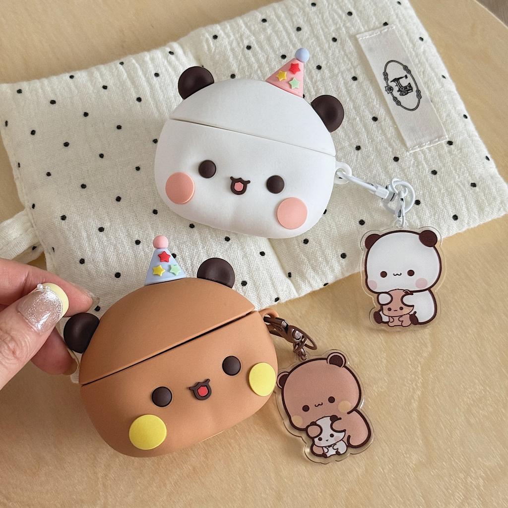 Cute AirPods pro1 apple bluetooth headset case 1/1 generation cartoon bear protective case for women