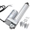 12V Linear Actuator, 152.4mm Stroke IP65 Waterproof Linear Actuator, 3000N 5mm/s Motion Actuators with Mounting Brackets for Solar Trackers