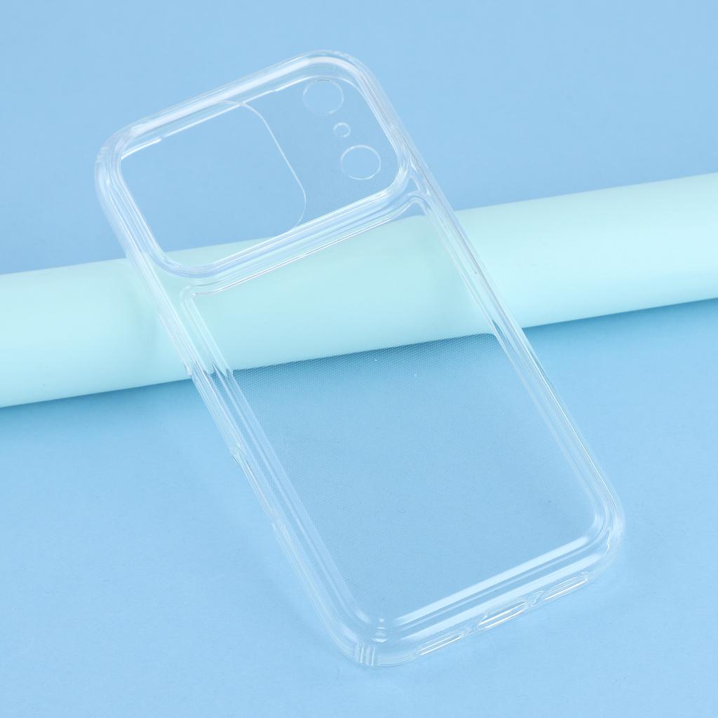 For iPhone 17 Pro Case HD Clear Soft TPU Phone Back Cover Airbag Protection