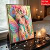 DIY Beautiful Fairy Flower Pearl Diamond Art Kits Without Frame 30x40cm Gem Art Diamond Painting Kits for Adults/Beginners Gift Idea Home Wall Decor